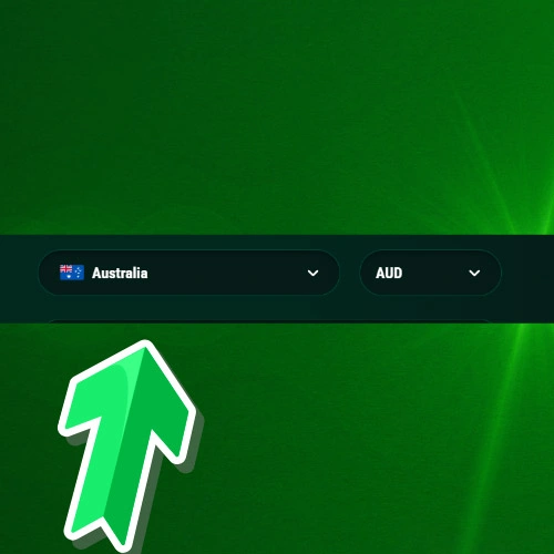 Australia and choose AUD