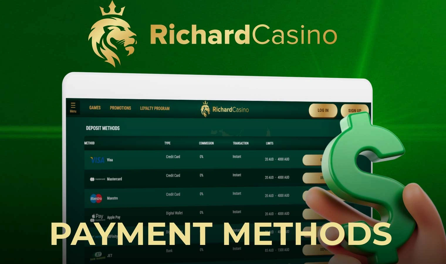 Richard Casino Deposits